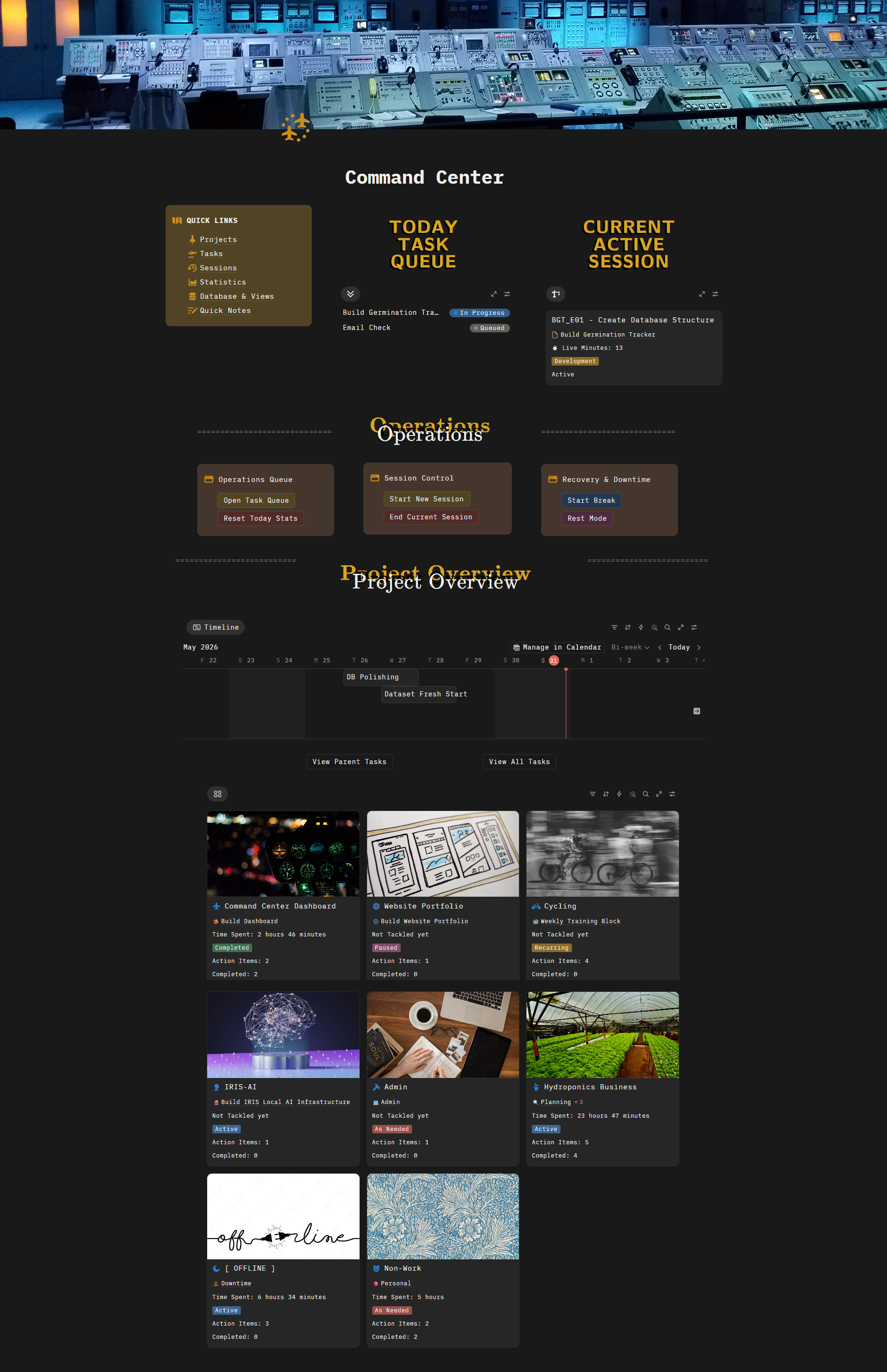 Command Center Dashboard
