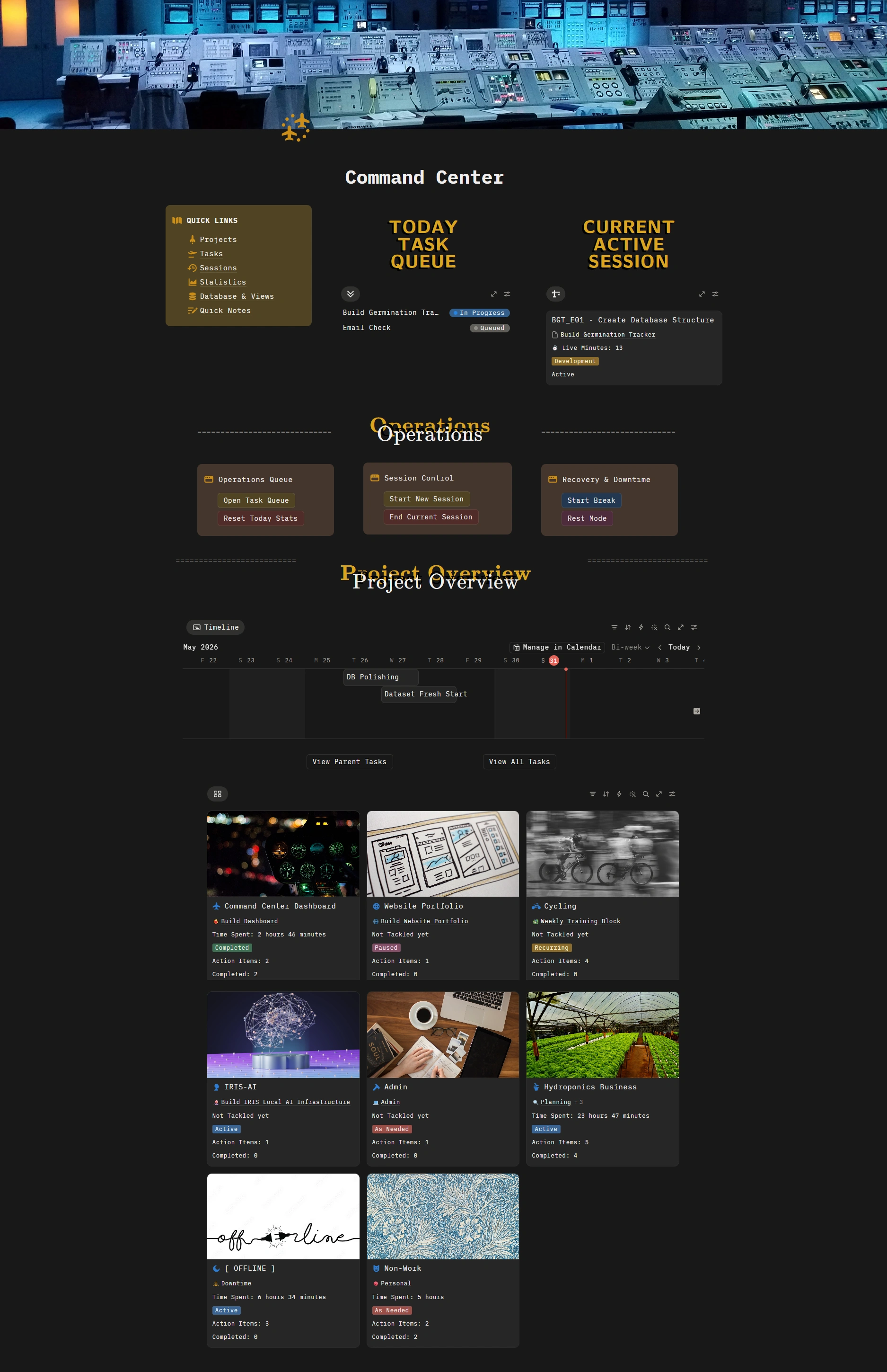 Command Center Dashboard